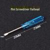 Mini Blaues Transparentes Kristall Schraubendreher-Set – Enthält Kreuzschlitz- und Schlitzschraubendreher für Uhrenreparatur und Spielzeug-Giveaway