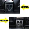 Rear Center Air Vent Cover ABS Carbon Trim Part Kit For BMW 3 Series E90 2005-12