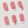 Professional French Manicure Nail Stamp Kit - Transparent Silicone Jelly Stamper with Scraper for Easy DIY Nail Art