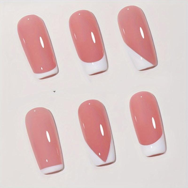 Professional French Manicure Nail Stamp Kit - Transparent Silicone Jelly Stamper with Scraper for Easy DIY Nail Art