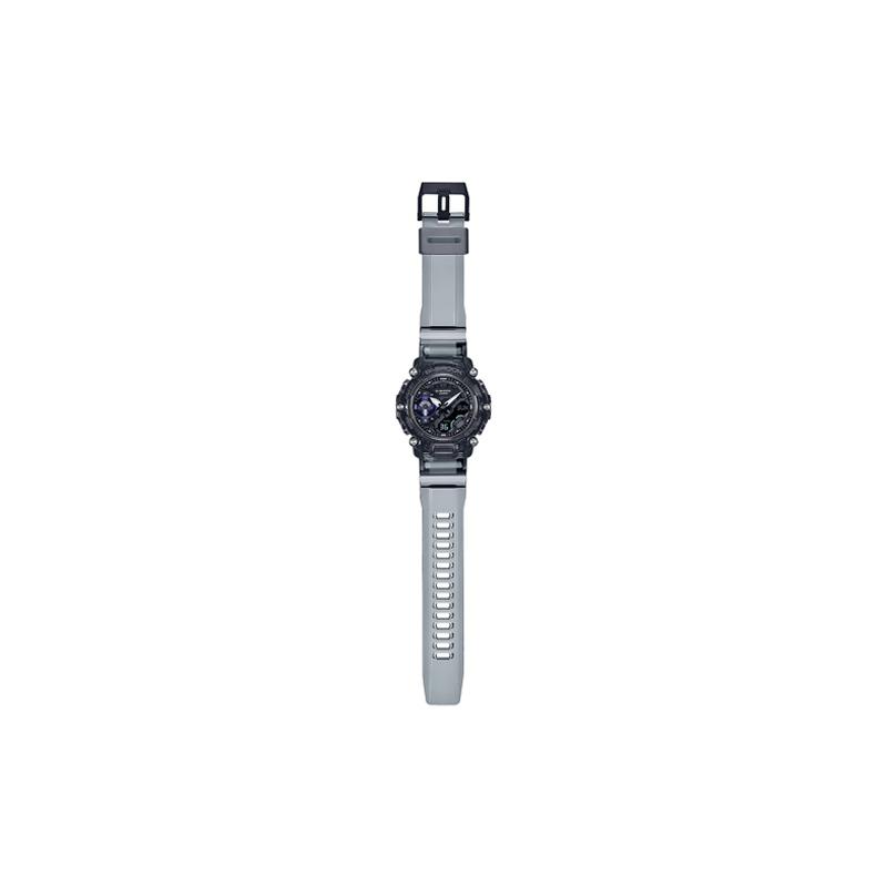 Casio SOUND WAVE series translucent waterproof quartz movement resin strap Japanese and Korean watch men's watch black dial GA-2200SKL-8APR