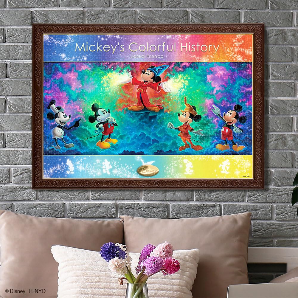 Tenyo 1000 Piece Jigsaw Puzzle Disney Mickey's Colorful History (51 X 73.5 Cm)