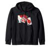Traditional Japanese Craft Hanafuda Card and Hoodie Men's Women's Zip-Up
