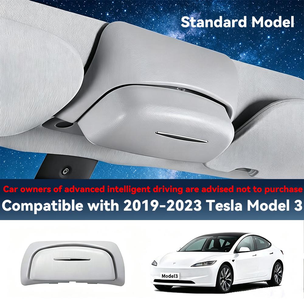 For Tesla Model Y Juniper Car Sunglasses Box Holder Panoramic Sunroof Glasses Storage For Tesla Model 3 Highland Accessories