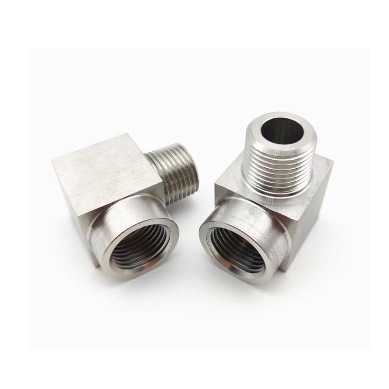 1 Stück Hochdruck 1/8" 1/4" 3/8" 1/2" 3/4" 1" Innengewinde Außengewinde Winkelstück 90 Grad Kupplung 304 Edelstahl Rohrfitting Wasser Gas