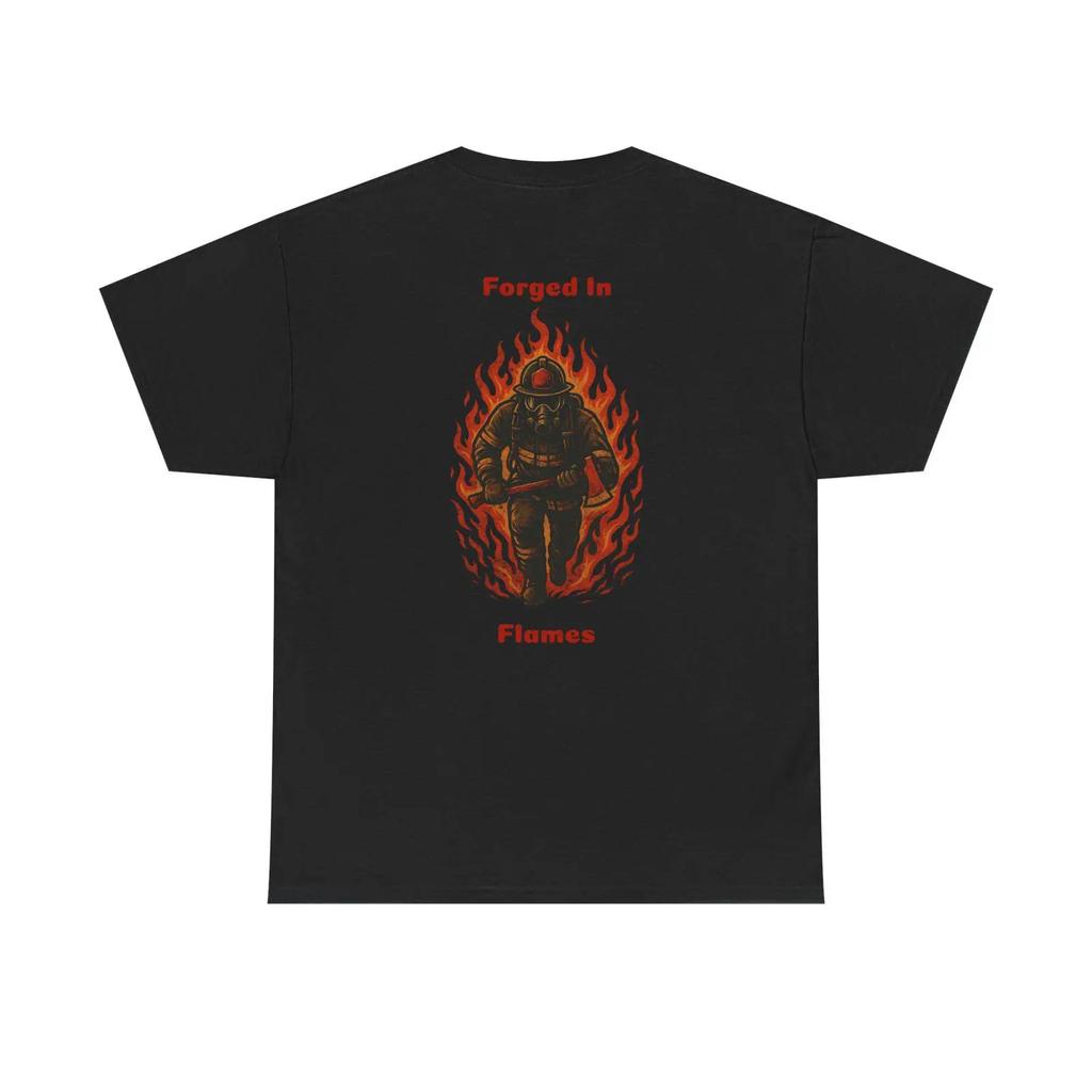 Forged In Flames Fire T shirt vintage Washed homme designer clothes streetwear Soft Unisex Stre