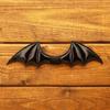 Black Halloween Cravat PU Leather Men Necktie Simple Bat Bow Tie  Cosplay