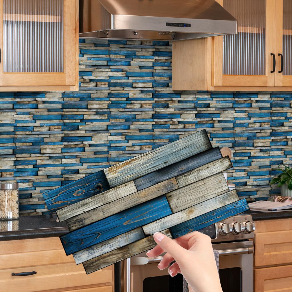 12/24/48pcs Peel And Stick Tile Sticker Self Adhesive Stick On Tile Backsplash For Kitchen Bathroom, Bedroom Decoration