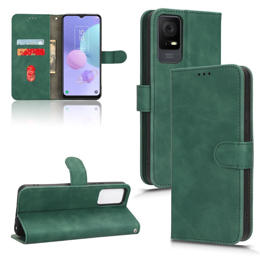 Cross-Border Flip Leather Phone Case for TCL 408/406/T506D/405 - European/American Card Slot