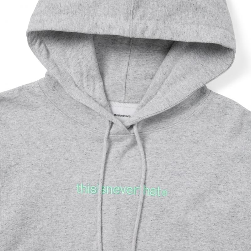 ThIs Is Never ThaT T Logo W Hoodie heaTher Grey