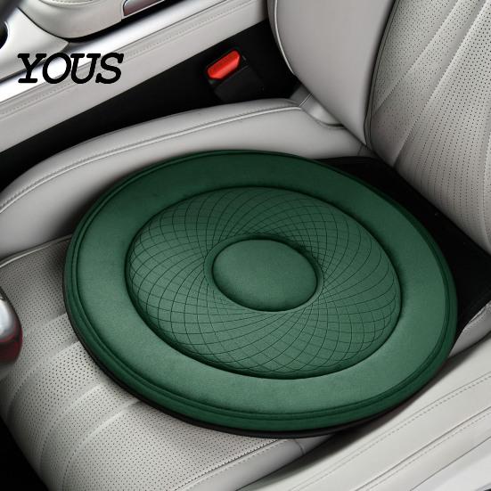 Ergonomisches Drehkissen für drehbaren Autositz, Senioren, Schwangere, 360 Grad Schwenkpolster, Mobilitätshilfe für Ältere mit rutschfester Basis, Atmungsaktiv