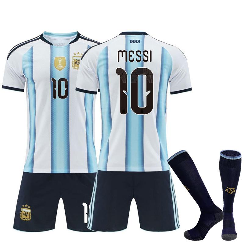 2026 Argentina Home Soccer Jersey Shirt 11 Di Maria 21 Dybala 10 Messi Short Sleeve Team Fan Kit