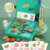 Fishing Wooden Magnetic Puzzle Toys For Childrens Educational Matching Word
