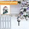 3Pack Solar Stake Lamp Christmas Snowman Lawn Lamp Courtyard Lamp Waterproof Holiday Decoration Atmosphere Landscape Lamp