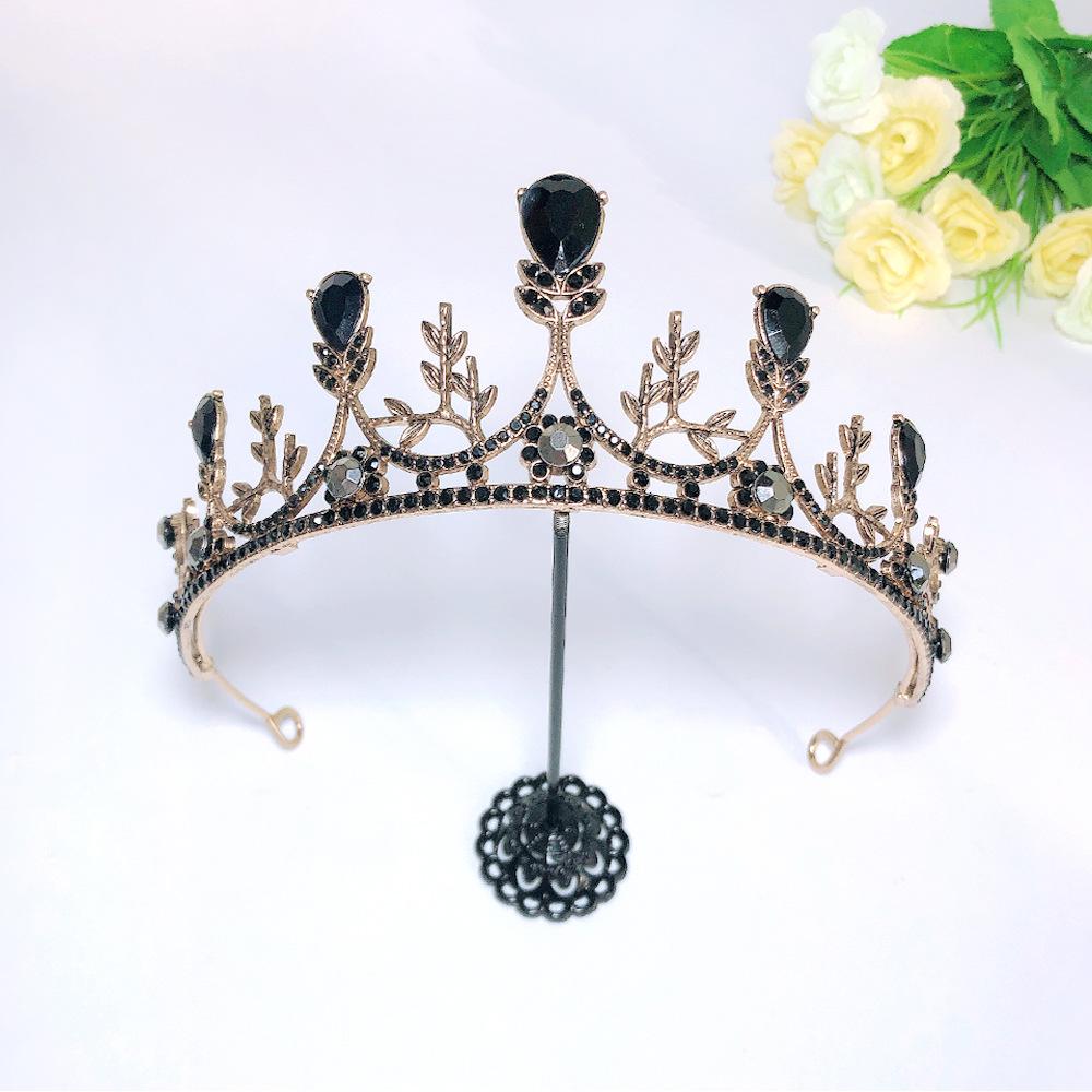 Alloy Crown Retro Baroque Crown Halloween Party Headwear Photography Photo Bridal Accessories