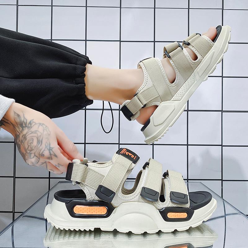 Sandals men's trendy summer 2025 new ins home wear sandals non-slip thick sole height increase men