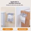2Pcs Foldable Trash Bag Holder Large Opening Design Snap Fastening Space Saving Foldable Garbage Rack