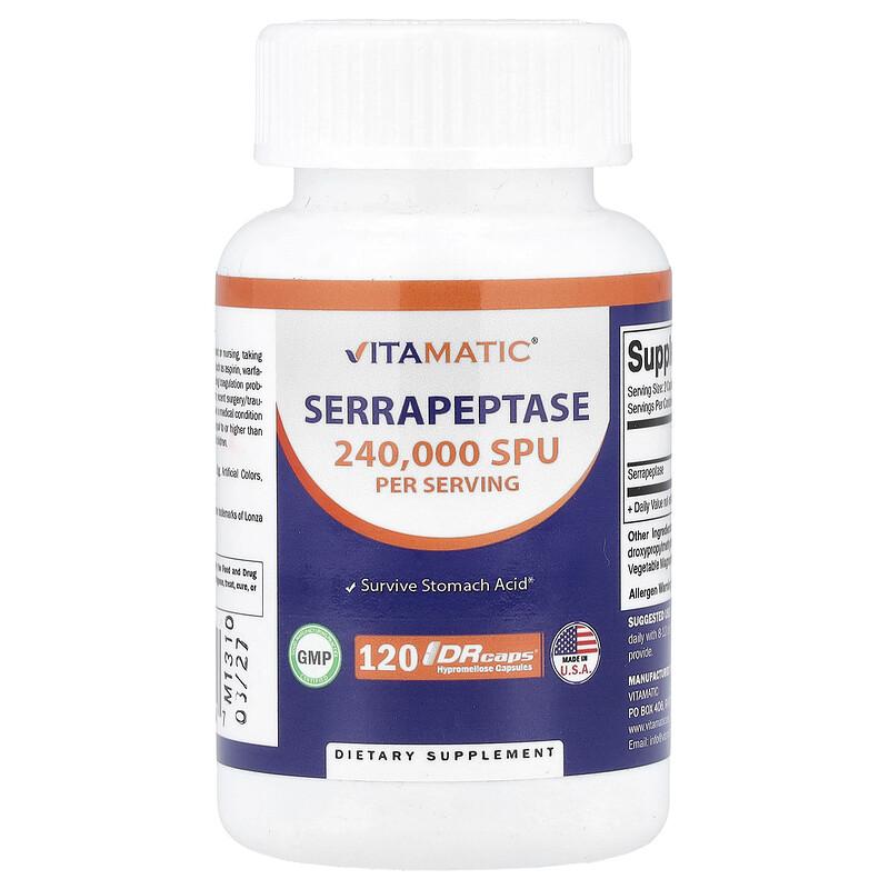 Serrapeptase, 120 DRcaps® Hypromellose-Kapseln (120.000 SPU pro Kapsel)