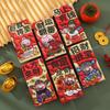 6pcs Traditional God of Wealth Red Envelope Cartoon Lucky Money Bags Money Packet  New Year Gifts