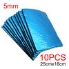 10pcs 25cm*18cm Sound Deadener Heat Insulation Mat Car Van Sound Proofing Deadening Insulation Car Hood Insulation Thickness 5mm
