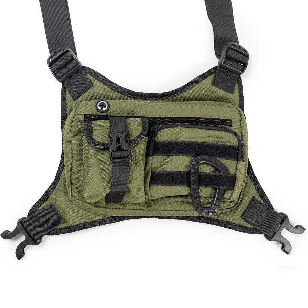Camouflage Running Sports Chest Bag Men's Chest Bag Outdoor Travel Chest Bag Camping Camping Storage Props Portable Supplies New