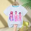 KPop Devil Hunter Print Fashion Casual Top 2025 Movie Round-neck Cartoon Girl and Boy T-shirt Casual Girl Clothing