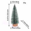 5 Pcs Different Size Pine Needles Tree with Snow, Mini Table Christmas Tree, Christmas Tree Gift for Kids and Friends, New Year's Tree Decoration