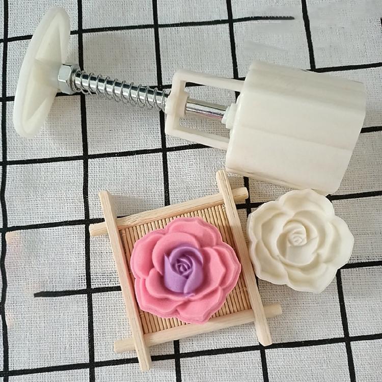 Cookie Cutter Stamp Moon Cake Mold Hand Press Mid Autumn DIY Green Bean Mould