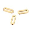 20pcs Stainless Steel Gold Color Rectangle Charms DIY Jewelry Making Earring Findings Necklace Components Accessories Supplies