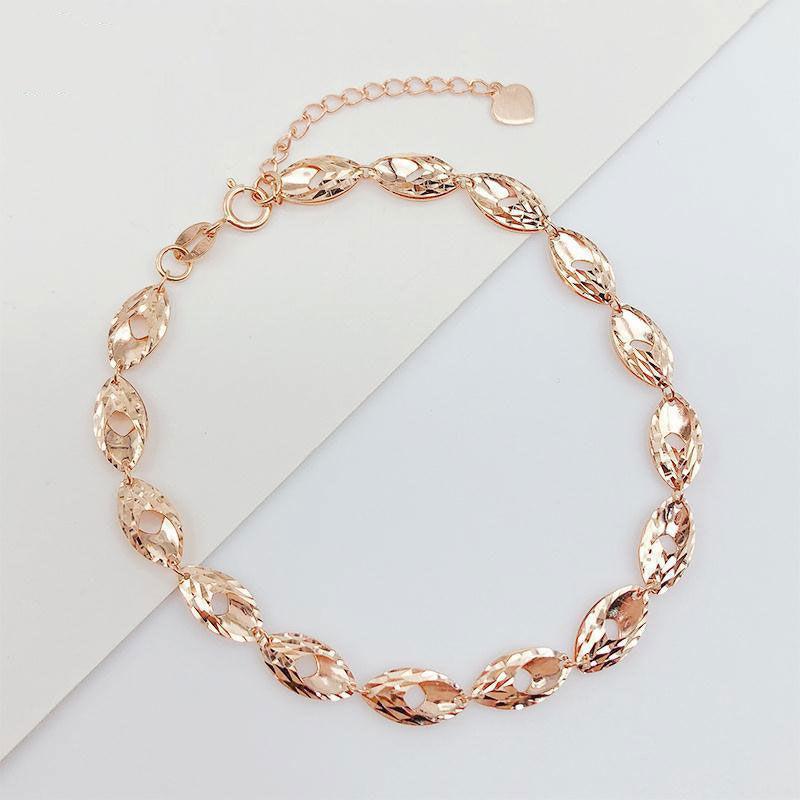 Purple Gold-Plated Rose Gold Shiny Phoenix Tail Scale Bracelet Korean Version Temperament Versatile Colored Gold Adjustable Jewelry