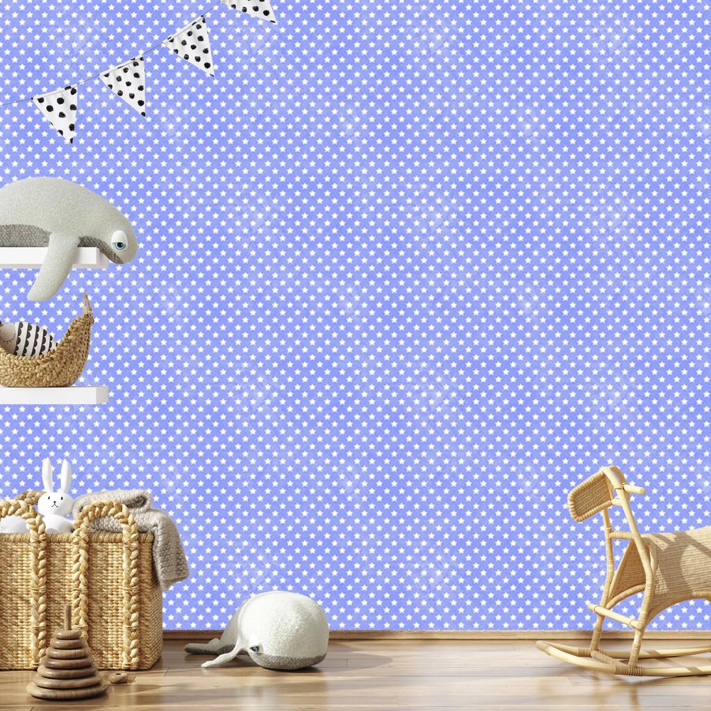 Blue Stars Wallpaper for Living Room and Bedroom 50x1000