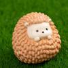 Set of 7 Cartoon Hedgehog Miniature Sculptures Tabletop Ornaments for Garden Landscape Decoration Terrariums Art Gift