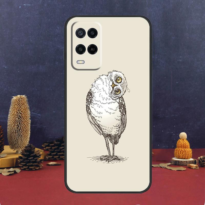 Cute Owl Cartoon Case For Oppo A60 A80 A40 A6 A5 Pro A15 A16 A17 A57 A94 A74 A54 A76 A96 A18 A38 A58 A78 A98