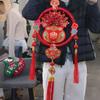 Chinese New Year New Year Fish Pendant Traditional Hanging Lucky Bag Pendant Red Tassels Spring Festival Ornament