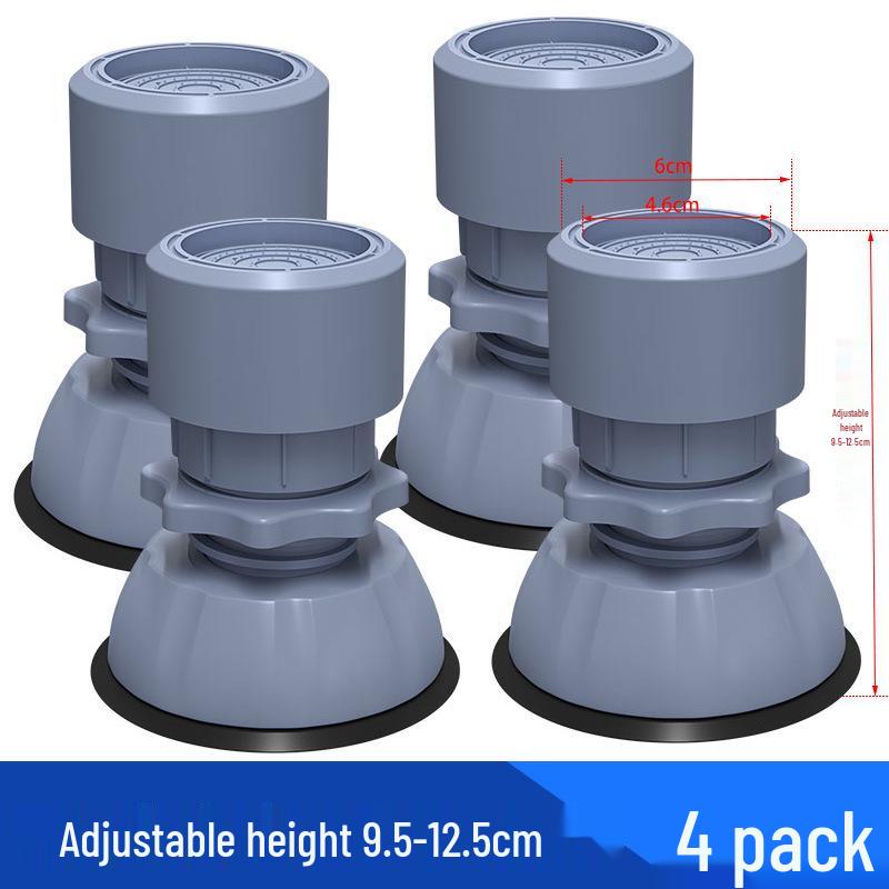 Anti-Slip Shock Absorbing Washer Base Pads – Universal Heightening, Vibration Reduction, Silent Stability