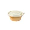Biodegradable Corn Starch Disposable Meal Bowls with Lids, 150 Sets