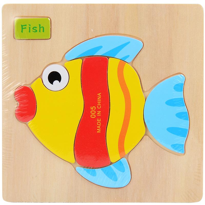 Hot Sale 9 Slice Kids Puzzle Toy Animals And Vehicle Wooden Puzzles Jigsaw Educational Baby Learning Toys For Children Gift