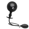 Inflatable Anal Plug with Steel Ball Anal Pull Ball Masturbator Adult Sex Toys Silicone Tail Plug Slave