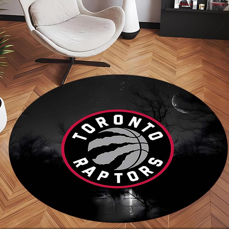 Toronto Raptors (5) Ofis için Yuvarlak Halı Ofis, Yatak Odası, Oturma Odası ve Ev Alanı için Dekoratif Yer Halısı