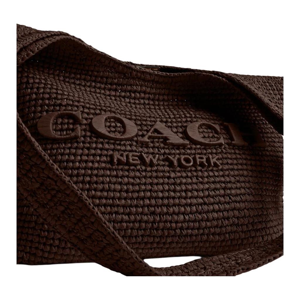 Coach Brooklyn 28 Magnetic Closure Small Calfskin Leather Shoulder Bag Women Shoulder Bag Chocolate CDU75-B4MPL