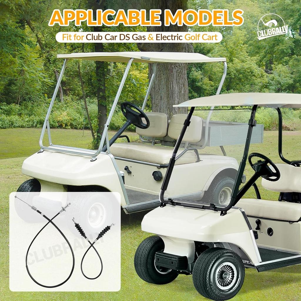 Club Car DS Golf Cart Governor & Accelerator Cable Snap In Kawasaki FE290 2004 & UP, OEM#102336101, 102336001