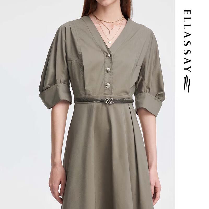 ELLASSAY French Mint Mambo Shirt Dress