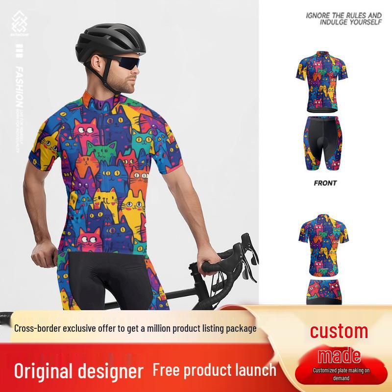 

Unisex Summer Cycling Jersey Set - Stylish Outdoor Road Bike Apparel 3XL