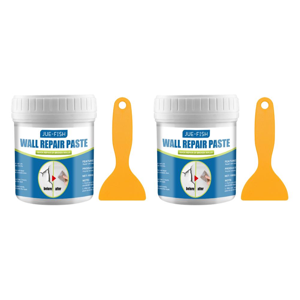 100g Multipurpose Ceramic Repair Agent Strong Adhesion Professional Adhesive Repair Agent with Scraper for Bathroom Wall Floor