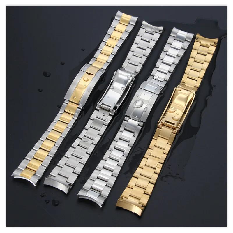 20mm for Rolex Daytona Oyster Perpetual Submariner Seiko NH35 Watch Strap Wrist Bracelet Solid Stainless Teel Watchband 21mm