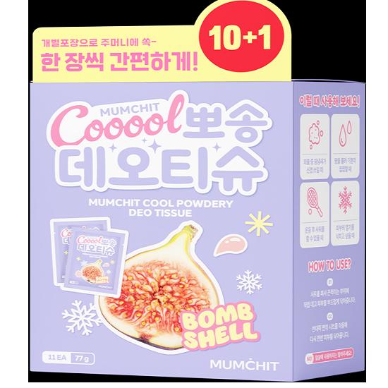 

MUMCHIT Охлаждающие пушистые дезодорирующие салфетки (10 листов, выберите 1 из 2 типов) (+1 бесплатный лист) Bombshell 10+1 sheets