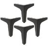 4pc Metal Triangle Support Feet For Cabinet Dresser Couch Chair Table Stool Replacement Sofa Legs Metal Furniture Support Foot