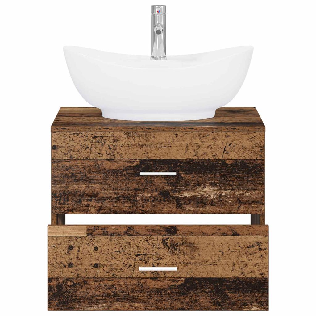 Bathroom Furniture Set Reclaimed Wood Engineered Wood