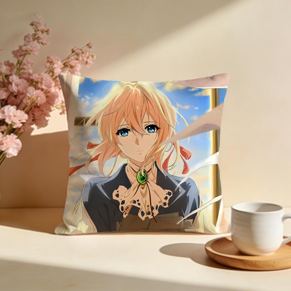 Stylish VViolet Evergardeniou Cushion Cover Stylish Washable Pillow Cover Ideal for Couch Bedroom Car Decoration