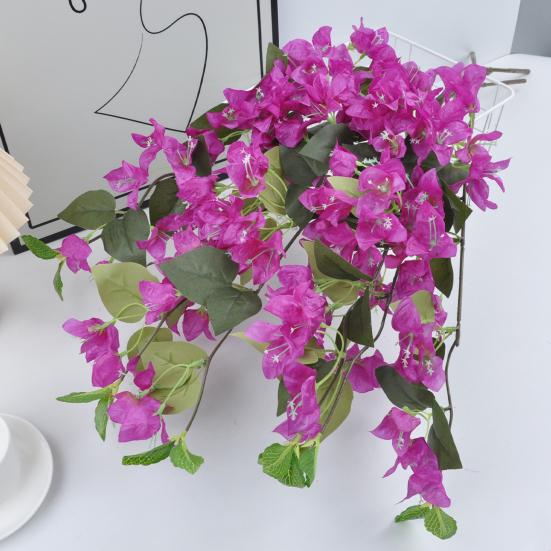 Artificial Bougainvillea Speetabilis Realistic UV Resistant Fake Silk Flower Indoor Outdoor Garden Wedding Party Faux Bloom Decoration